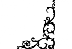 Corner Design 015 Free DXF File, Free Vectors File
