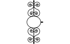 Ironwork Pattern Free DXF File, Free Vectors File