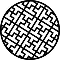 Circular Decorative Pattern Design Free DXF File, Free Vectors File