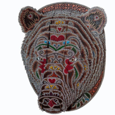 Bear 3D Puzzle Free DXF File, Free Vectors File