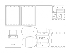 Simple Shield Box Free DXF File, Free Vectors File