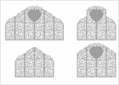 Laser Cut Wedding Screen Pattern Free Vector, Free Vectors File