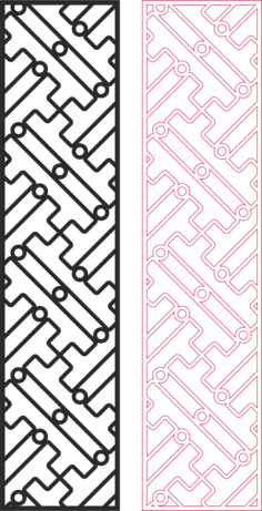 Partition Design Pattern For Laser Cut Wood Free DXF File, Free Vectors File