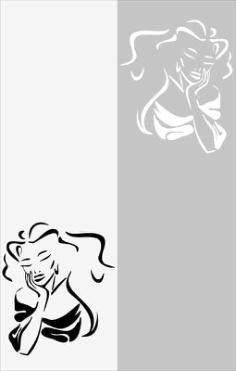 Miss Beauty Sandblast Pattern Free Vector, Free Vectors File