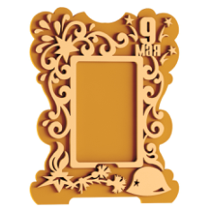Mirror Frame Design Free DXF File, Free Vectors File