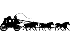Horse Stage DXF File, Free Vectors File