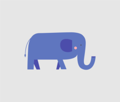 Elephant Free DXF File, Free Vectors File