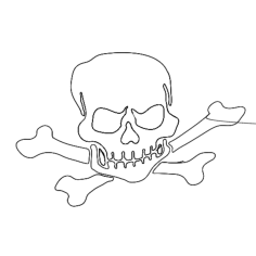 Skull Free DXF File, Free Vectors File