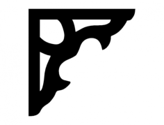 Corner Design 121 Free DXF File, Free Vectors File