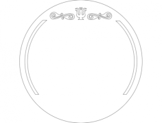 Yuvrlak Kapı SüSü Free DXF File, Free Vectors File