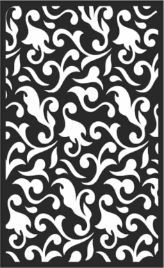 Black And White Floral Seamless Pattern Free Vector, Free Vectors File