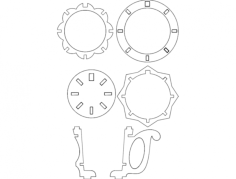 Cup 3D Puzzle Free DXF File, Free Vectors File