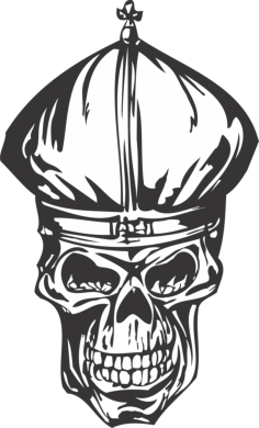 Cool Skull Free DXF File, Free Vectors File