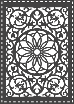 Partition Pattern Laser Cut Free DXF File, Free Vectors File