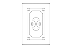 Door Decoration 4 Free DXF File, Free Vectors File