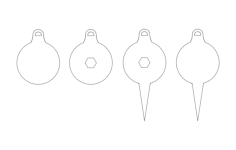 Tree Ornaments Free DXF File, Free Vectors File