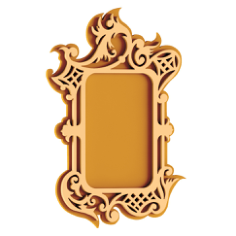 Plywood Mirror Frame Free DXF File, Free Vectors File