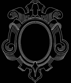 Mirror Frame 0558 Free DXF File, Free Vectors File