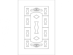 Vintage Door Design Free DXF File, Free Vectors File