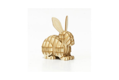 Rabbit 3D Puzzle Free DXF File, Free Vectors File