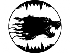 волк Free DXF File, Free Vectors File