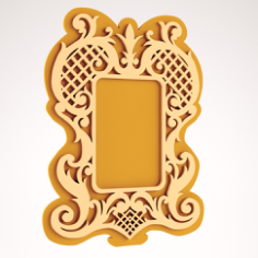 Nice Mirror Frame Free DXF File, Free Vectors File