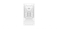 3 Boyutlu Derinlik Ferforje Free DXF File, Free Vectors File