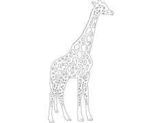 Girafa Free DXF File, Free Vectors File