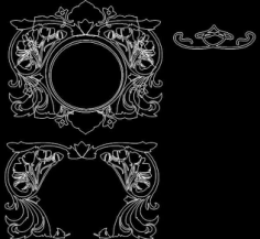 Mirror Frame 0056 Free DXF File, Free Vectors File