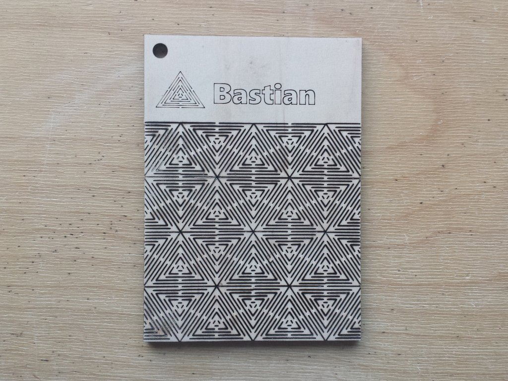 Bastian Pattern Living Hinge Template For Laser Cut Free DXF File Free Vectors