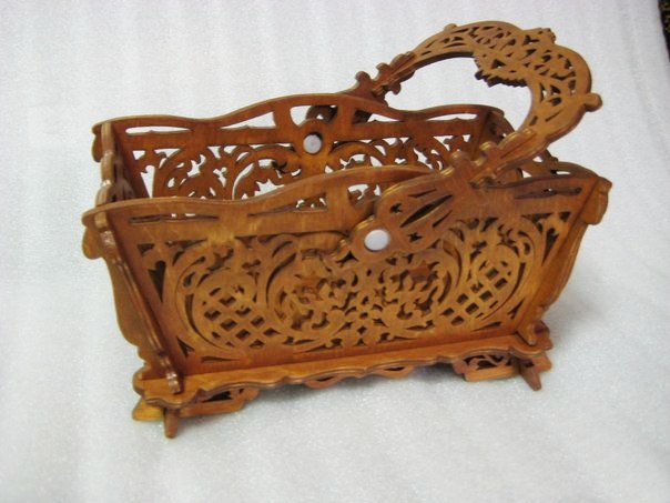 Basket With Handle Pattern Vector For Laser Cutting Free DXF File Free Vectors