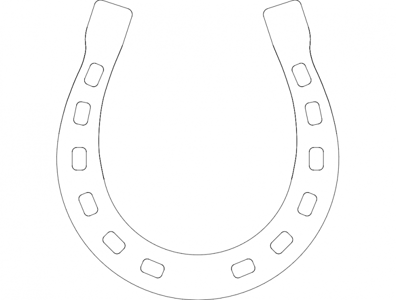 подкова Free DXF File Free Vectors