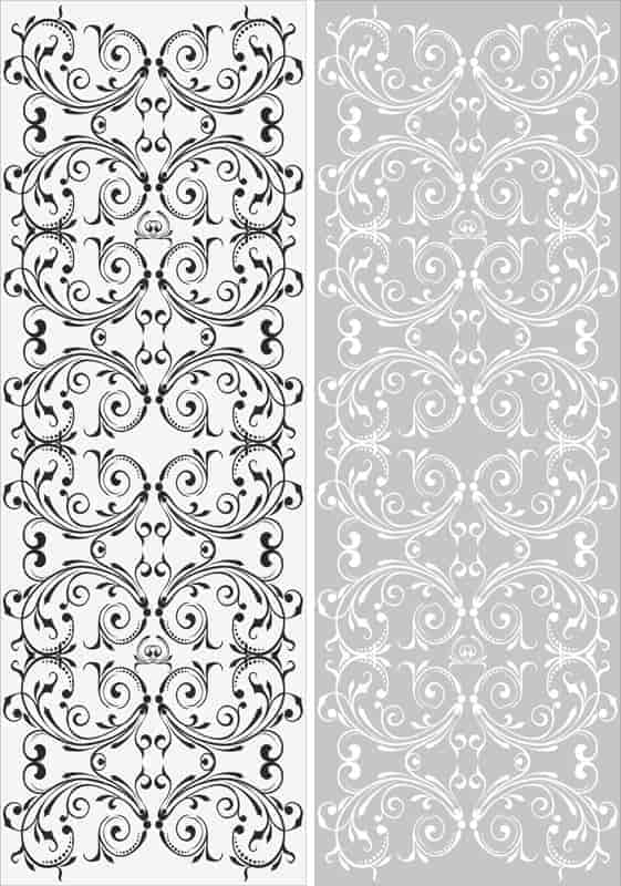 Swirl Floral Sandblast Pattern Free Vector Free Vectors