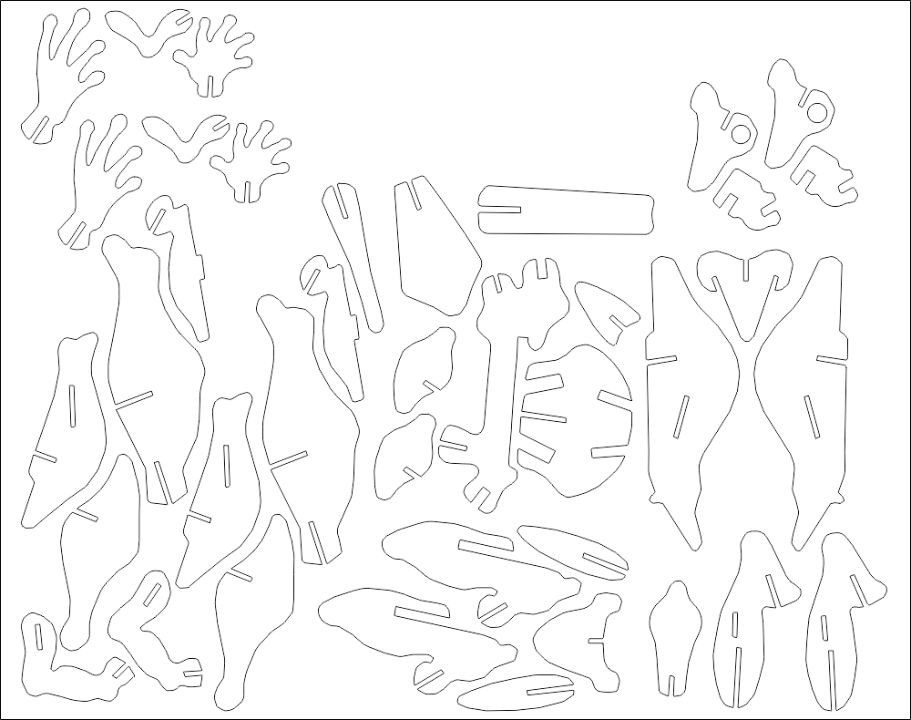 Frog Puzzle 3Mm Free DXF File Free Vectors