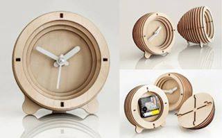 Table Clock Free DXF File Free Vectors