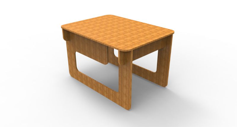 Simple Table 6 Mm Mdf Free DXF File Free Vectors