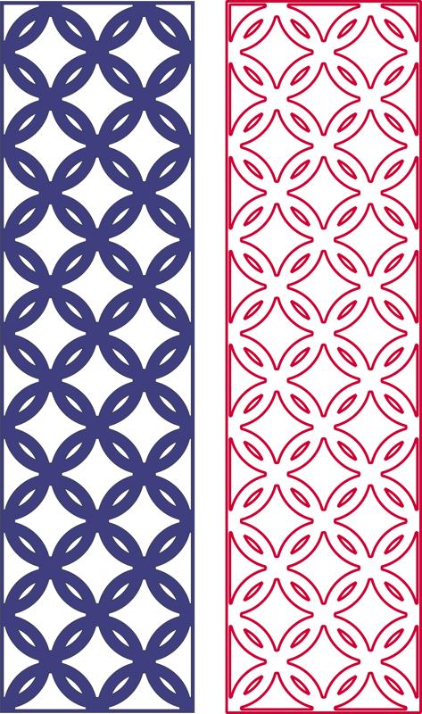 Geometric Seamless Pattern Free DXF File Free Vectors