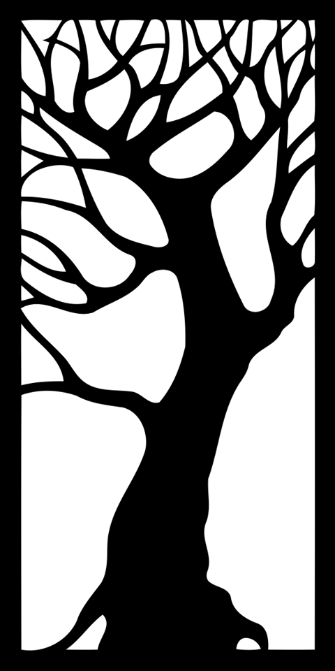 Tree Decorative Panel Free DXF File Free Vectors