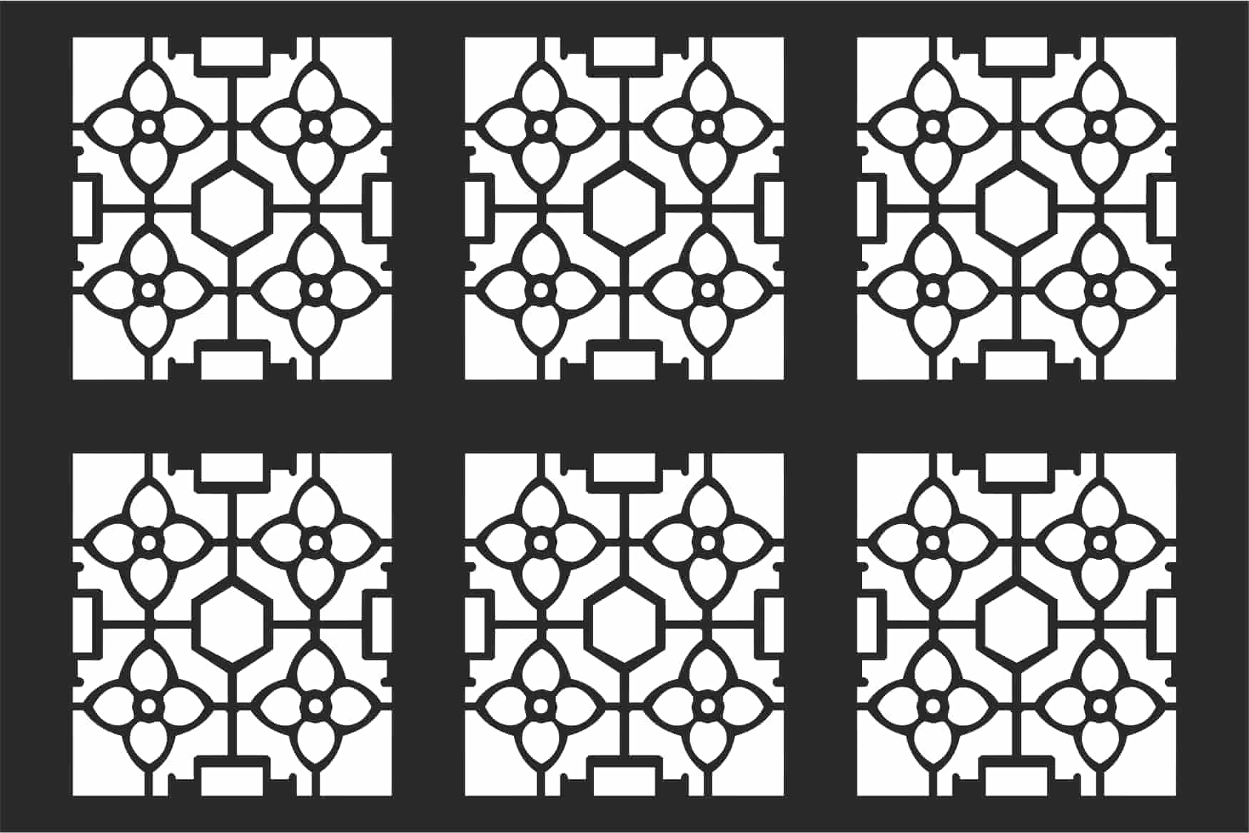 Decorative Grille Pattern Free Vector Free Vectors