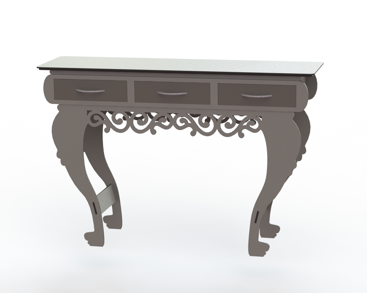 Table With Drawers Free DXF File Free Vectors