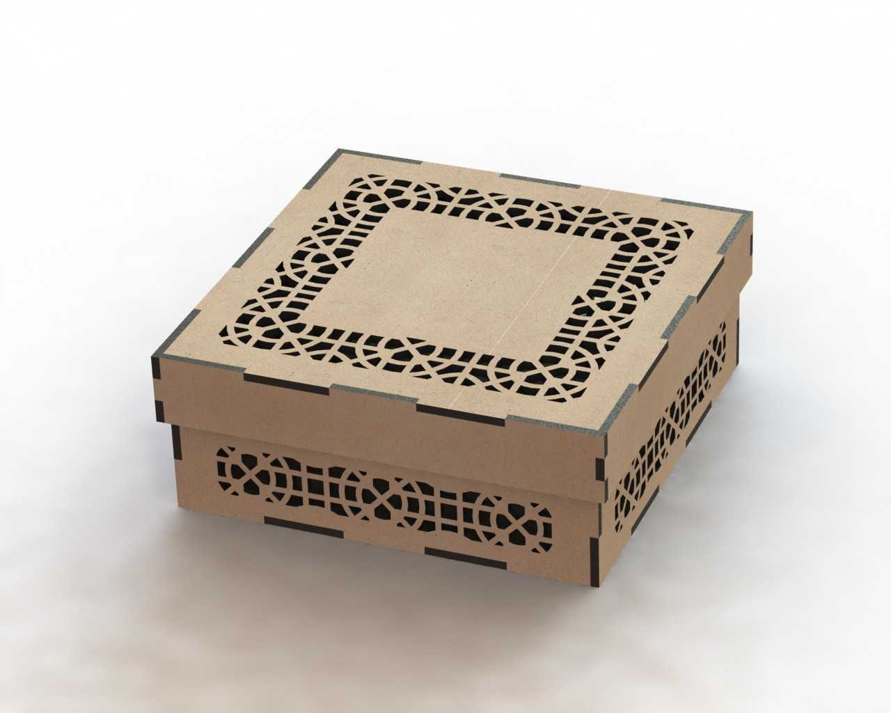 Laser Cut Box Pattern Free DXF File Free Vectors