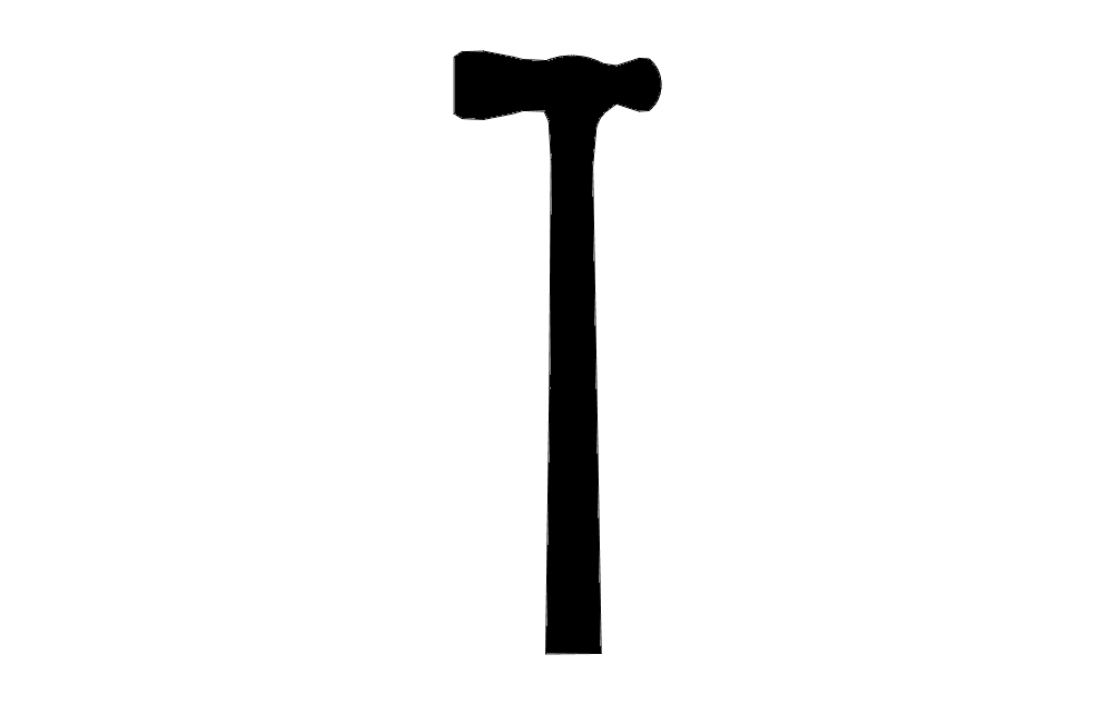 Hammer Silhouette Free DXF File Free Vectors