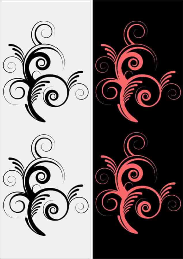 Wooden Decorative Floral Ornament Free Vector Free Vectors