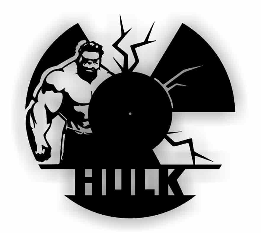Hulk For Cutting Vinyl Clock Free Vector Free Vectors