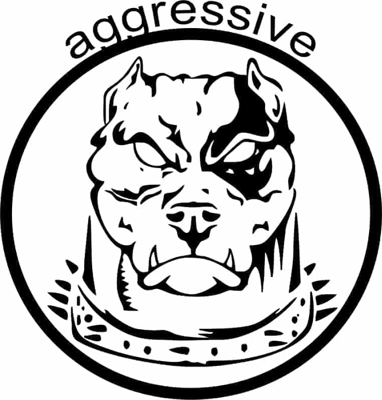 Aggressive Dog Sticker Free Vector Free Vectors