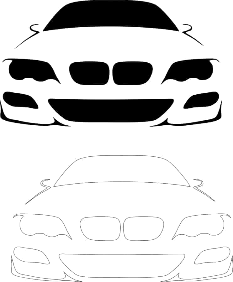 BMW Car Sticker Free Vector Free Vectors