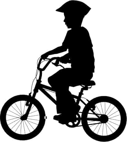 Boy Bicycle Silhouette Free Vector Free Vectors