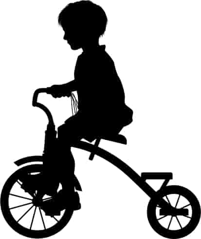Baby Bicycle Silhouette Free Vector Free Vectors