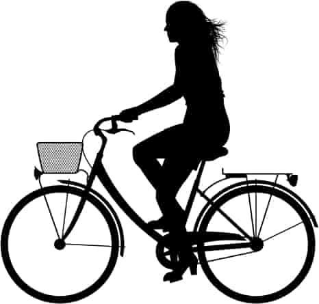 Girl Bicycle Silhouette Free Vector Free Vectors
