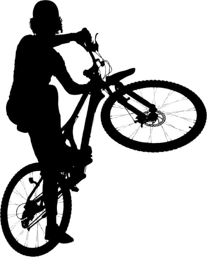 Bicyclist Silhouette Free Vector Free Vectors